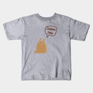 COFFEE TIME. With The Coffee Time Slug Kids T-Shirt